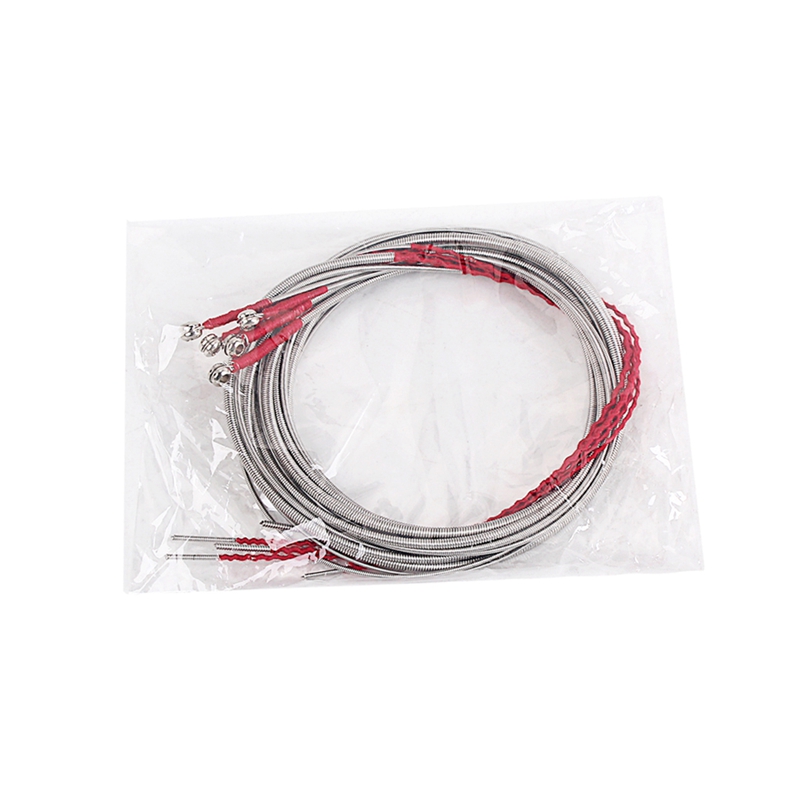 Set Of 5 Steel Strings for 5 String Bass Guitar Great Replacement Durable. 