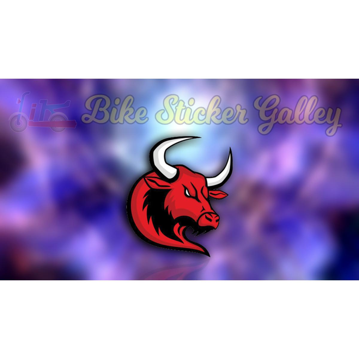 Bike Sticker - Red Angry Bull Attitude (Waterproof & Premium quality)/ Bike Sticker Gallery