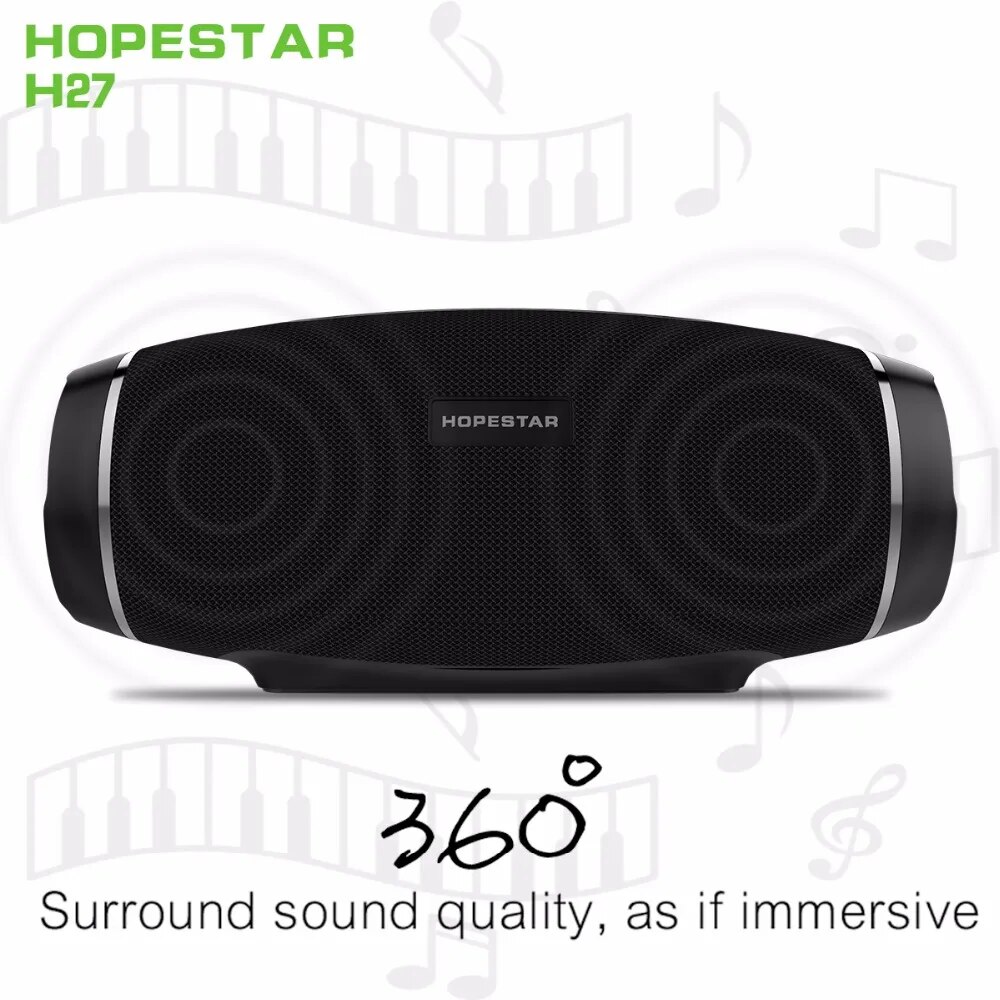 HOPESTAR H27 Rugby Wireless bluetooth speaker stereo soundbar waterproof outdoors Subwoofer Mp3 player tf usb fm mobile charge. 