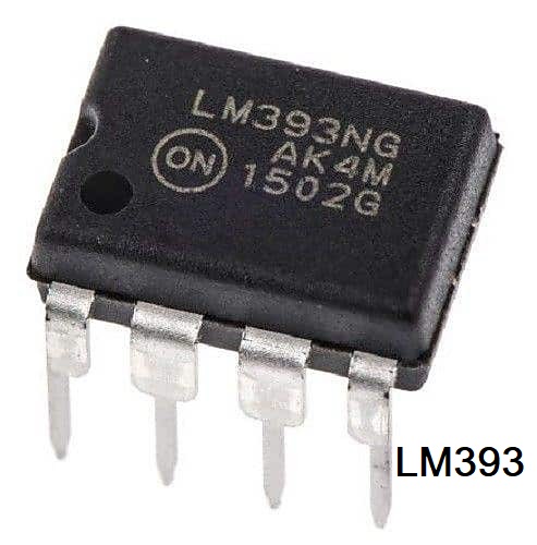 2Pcs- LM393 LM-393 393 Low Offset Voltage Operational Amplifiers Integrated Circuit DIP-8 8 Pin Dual In Line Package Chip. 