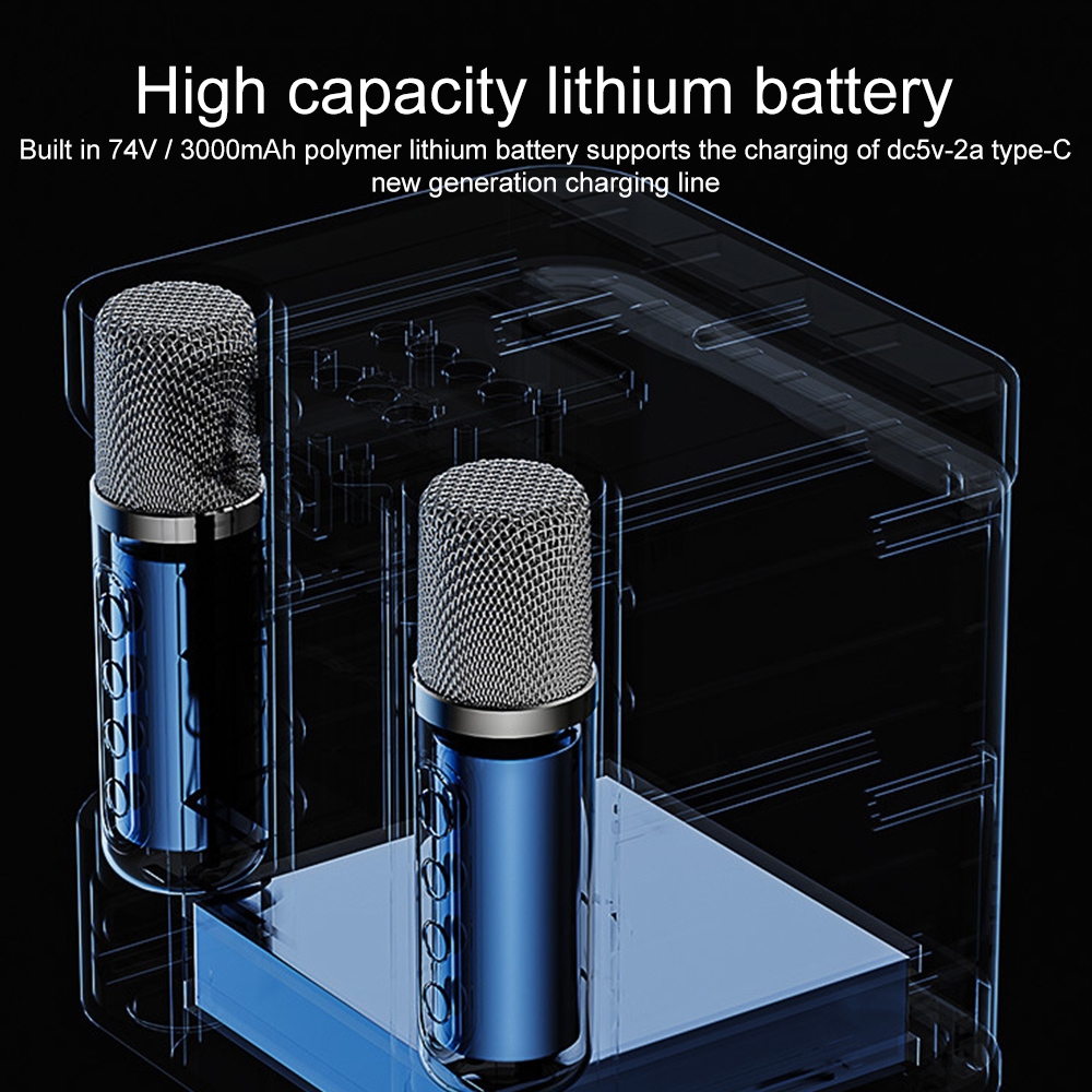 （COD Available)YS-203 Bluetooth Karaoke Speaker Wireless Microphone. 