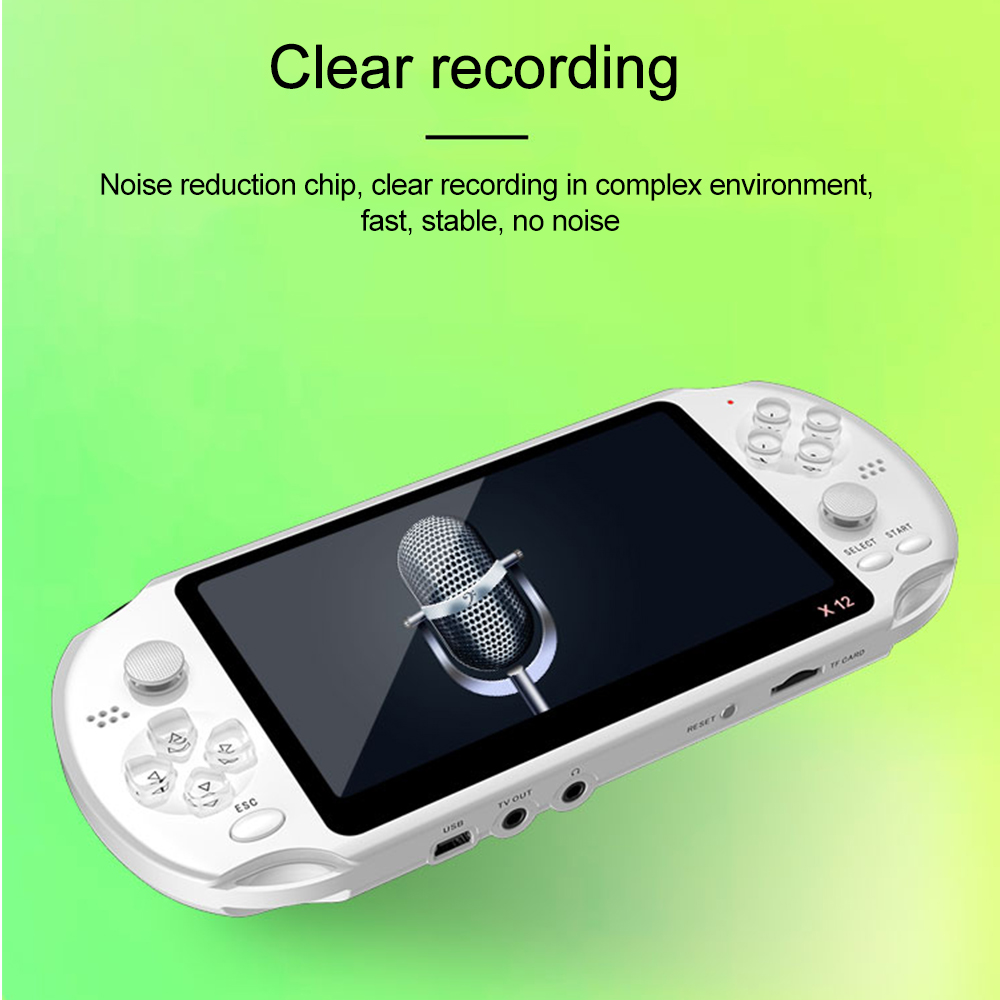 X12 5.1 Inch Handheld Video Game Console 8GB PSP FC GBA NES Built-in 10000 Game Console Game Console. 