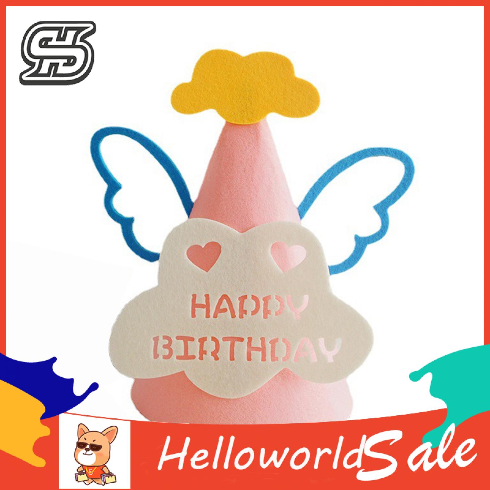 HelloWorld Birthday Headwear Vivid Funny Cone Kids Birthday Party Hats