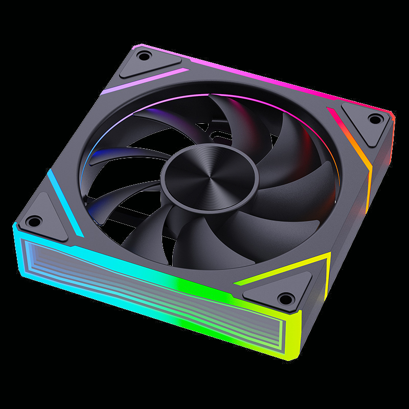 TEUCER Prism S1 Chassis Fan 120MM ARGB 5V 3Pin PWM PC Cooling Fan Cooler for PC Case 800 to 1800RPM CPU Radiator Fan. 