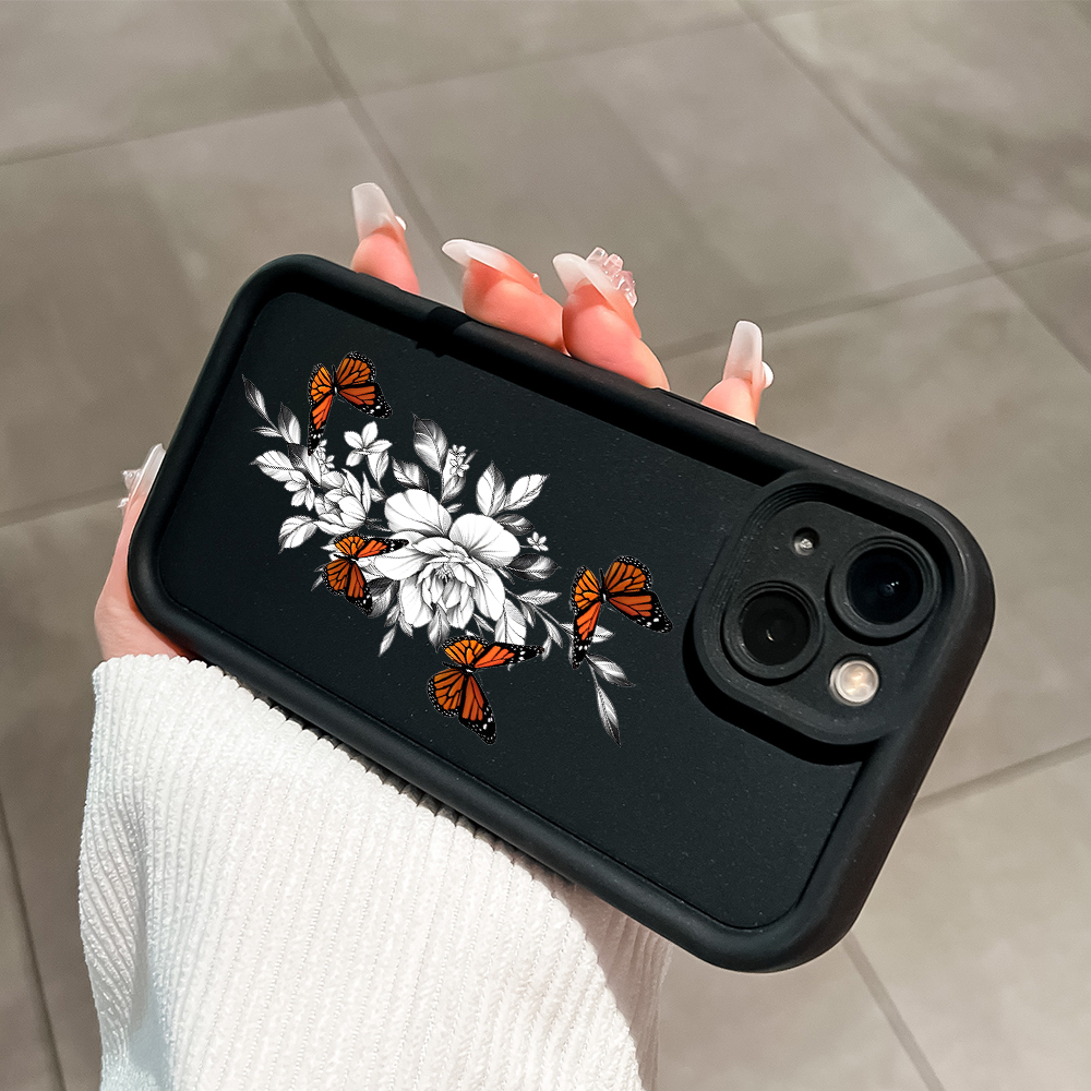 UCUC for Vivo S1 Pro V15 V23E V27E V29 V23 V25 V27 Pro 5G V5 V11i Y67 Back Cover White Flower Butterfly Ladder Camera Soft Rubber Phone Case. 
