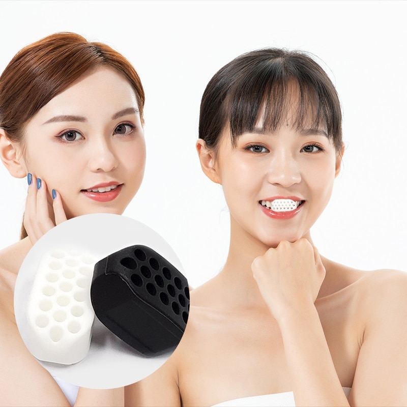 1/2pcs Jaw exerciser Jawline Jawzrsize trainer exercise ball jawliner jawrsize line chew ball workout muscle. 