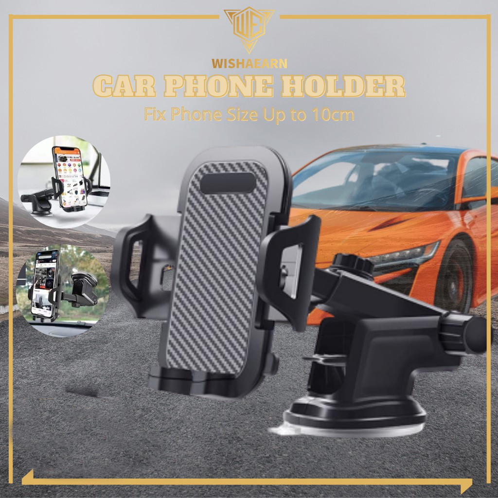 360° Rotating In Car Suction Mobile Phone Holder Stand Windscreen Universal Super Strong Car Mount. 