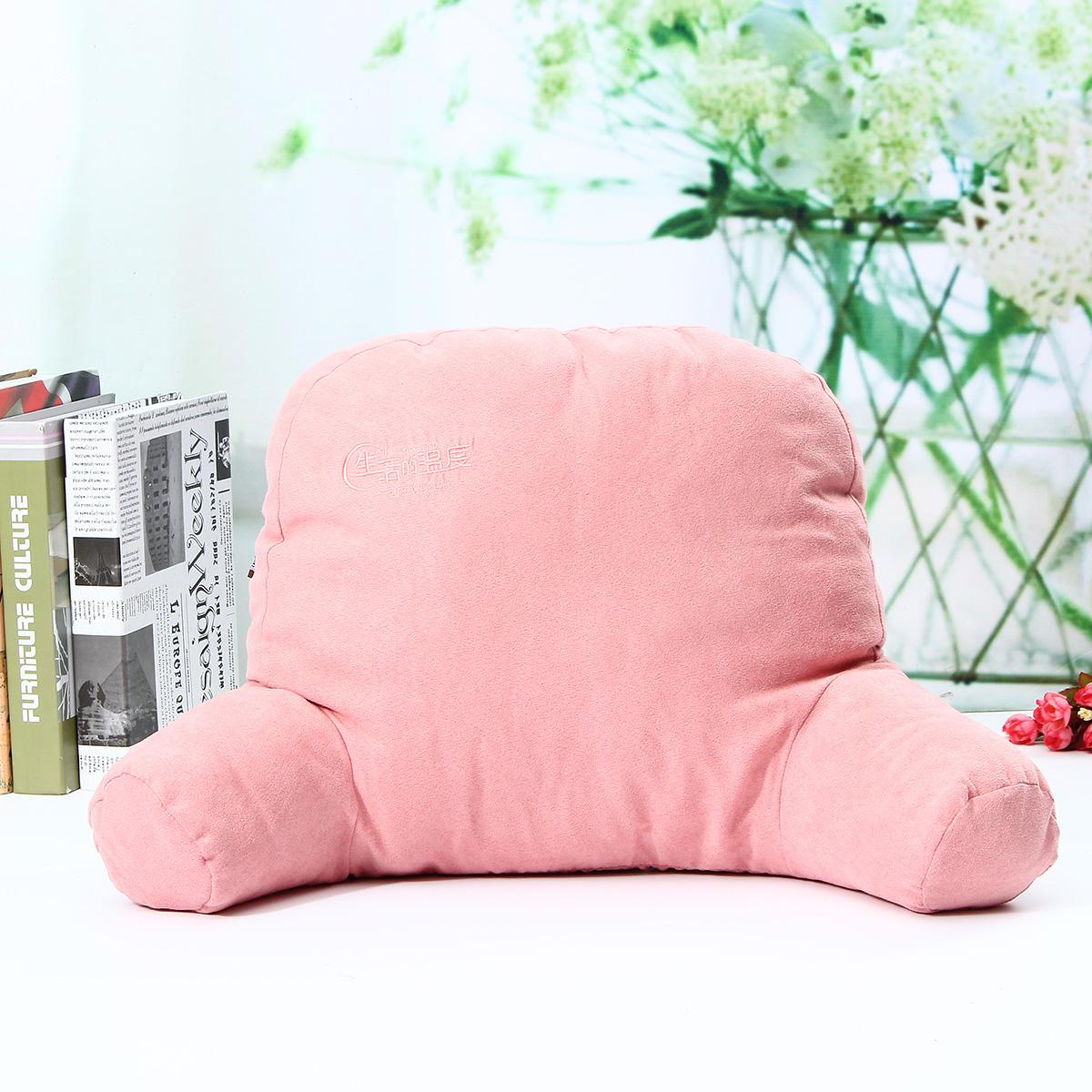 Bed Rest Pillow Lounger Back Support Arm Reading Home Bedrest Cushion