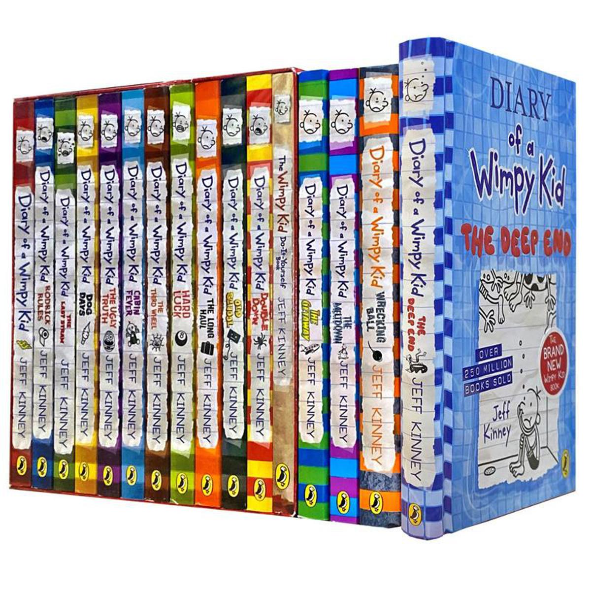 Diary of a Wimpy Kid 16 Books Collection Set by Jeff Kinney
