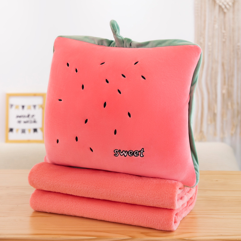 Comfortable soft plush pillows are winter hand warmers, cute fruit and vegetable shaped pillows, office nap blankets in stock. 