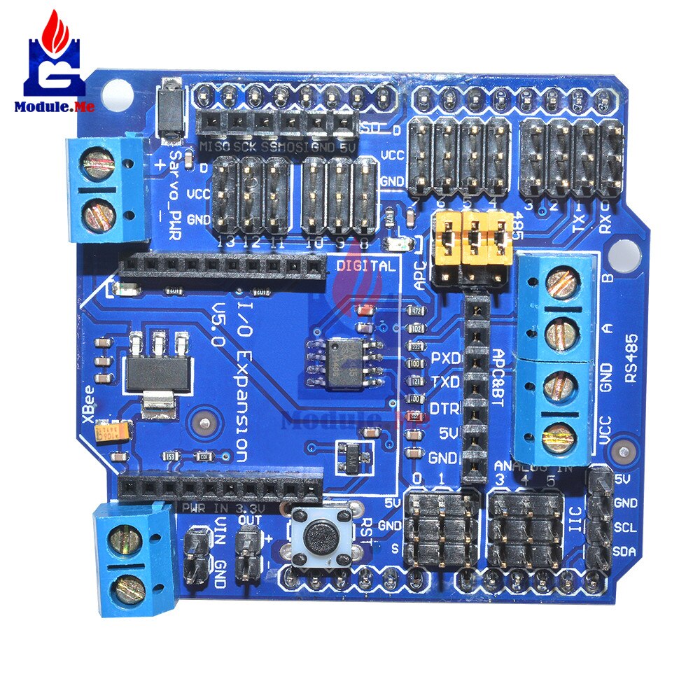 【happy one】Standard I/O Expansion Shield Xbee Sensor Shield RS485 V5 for Arduino Module. 