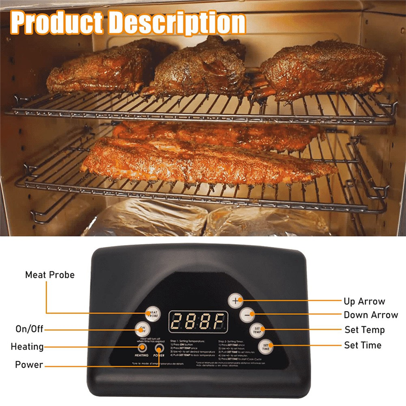 1 PCS 9907100008 Digital Control Panel Smoker Grill Replacement Accessories Compatible with Masterbuilt 20070511 20071914 20071814 Top Controller. 