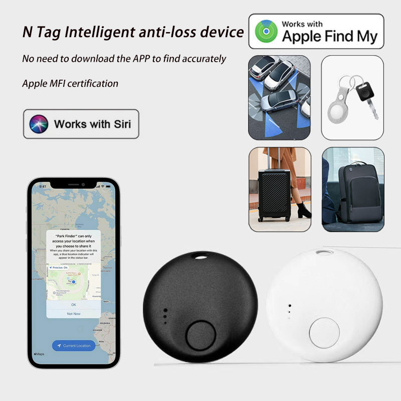 XIAOMI New Mini Smart AirTag Bluetooth Portable Tracker Works with Apple Find My Item Locator for Kids Pets Key Luggage Backpack. 