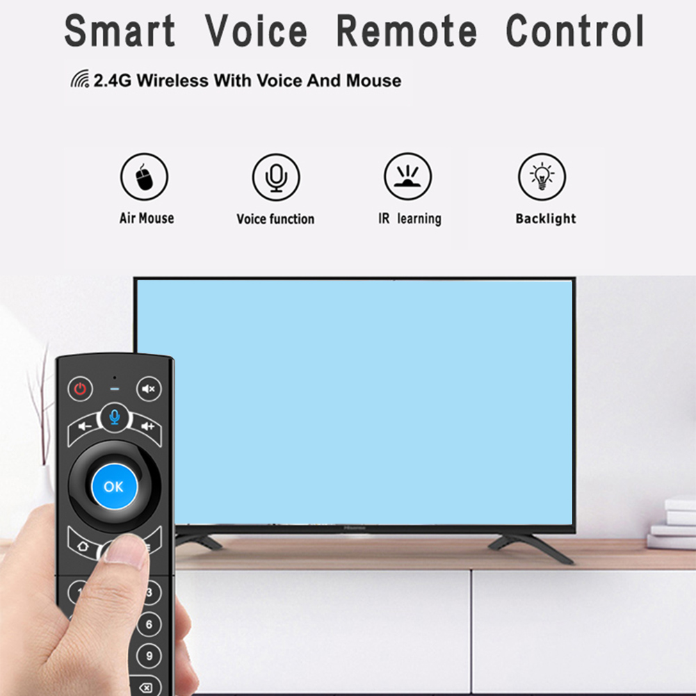 G21 Pro Voice Remote Control 2.4G Wireless Keyboard Air Mouse(Blue). 