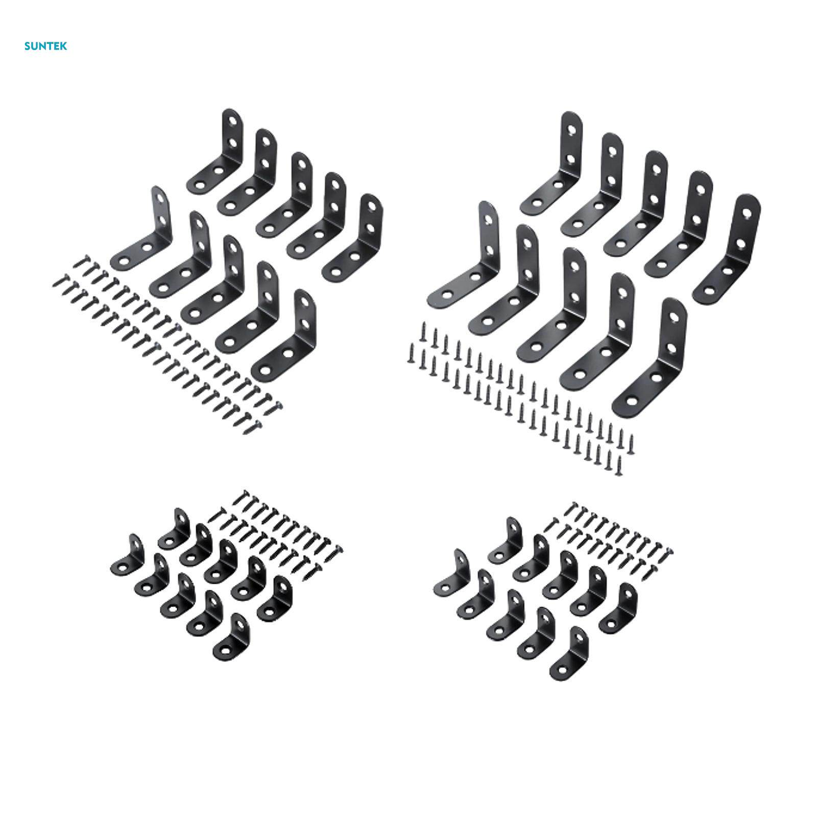 10x L Bracket Corner Brace Right Angle Bracket for Bookshelf Drawer Cabinet 2cm. 