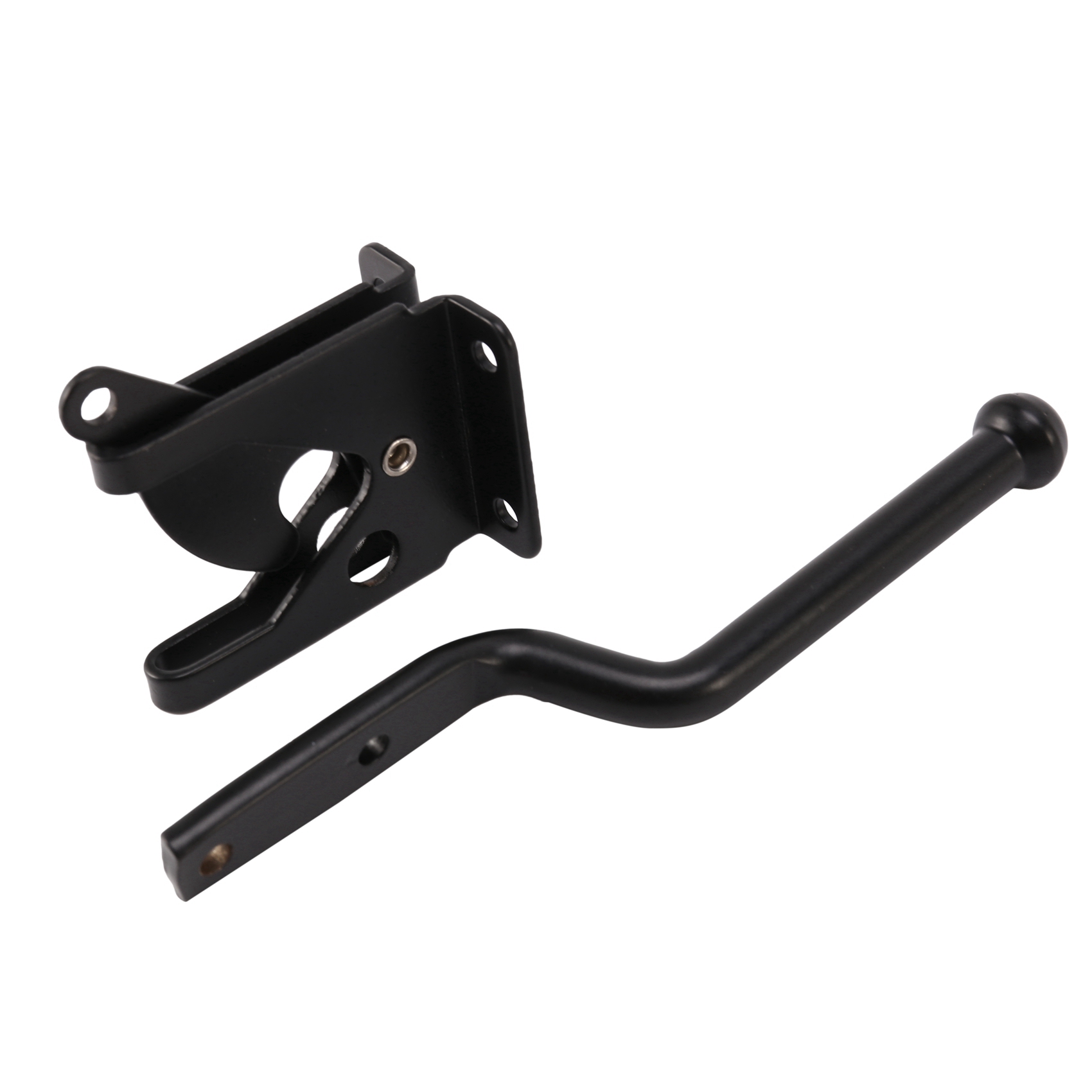 10X Self Locking Gate Latch Automatic Gravity Lever Fence Gate Lock for Wood Fence Gate Door Latches Steel Black. 