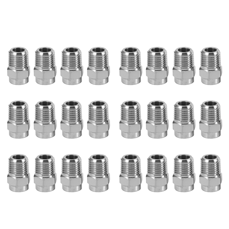 24 Pcs Pressure Washer Cleaner Nozzle Replacement Thread Type Nozzle to Water Broom