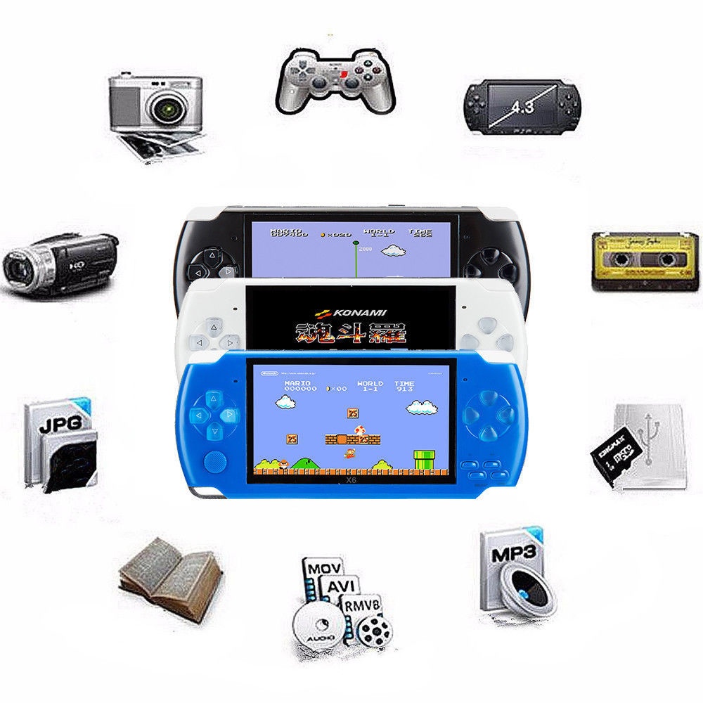 8GB 4.3 Inch Handheld Game Console with 1000 Classic GBA Games, Support Video & Music Playing, Built-in 3M Camera. 