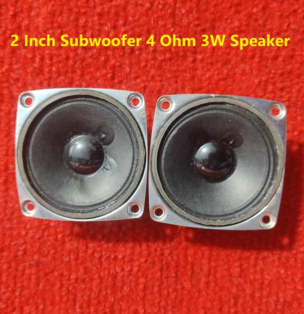 2Pcs- H F 2 Inch Speaker 4 Ohm Audio Amplifiers Speaker 4 Ohm Speaker 2 Inch Subwoofer 4 Ohm 3W Speakers 50mm Speaker Audio Speaker 3W Subwoofer Amplifier Speaker 3W Bluetooth Speaker