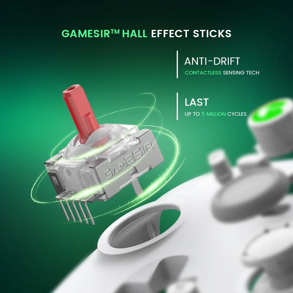 GameSir T4 Cyclone Pro Wireless Switch Controller Bluetooth Gamepad with Hall Effect for Nintendo Switch iPhone Android Phone. 