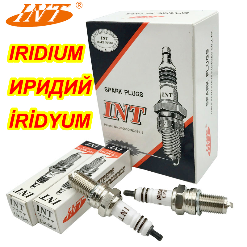2PCS INT IRIDIUM MOTOR spark plug EIX-DR8 for DPR8EIX-9 DPR8EA-9 DR8EIX DR8EA DR8EGP IX24 IX24B X24ESRZ-U X24ESZU9 R6G A6GC