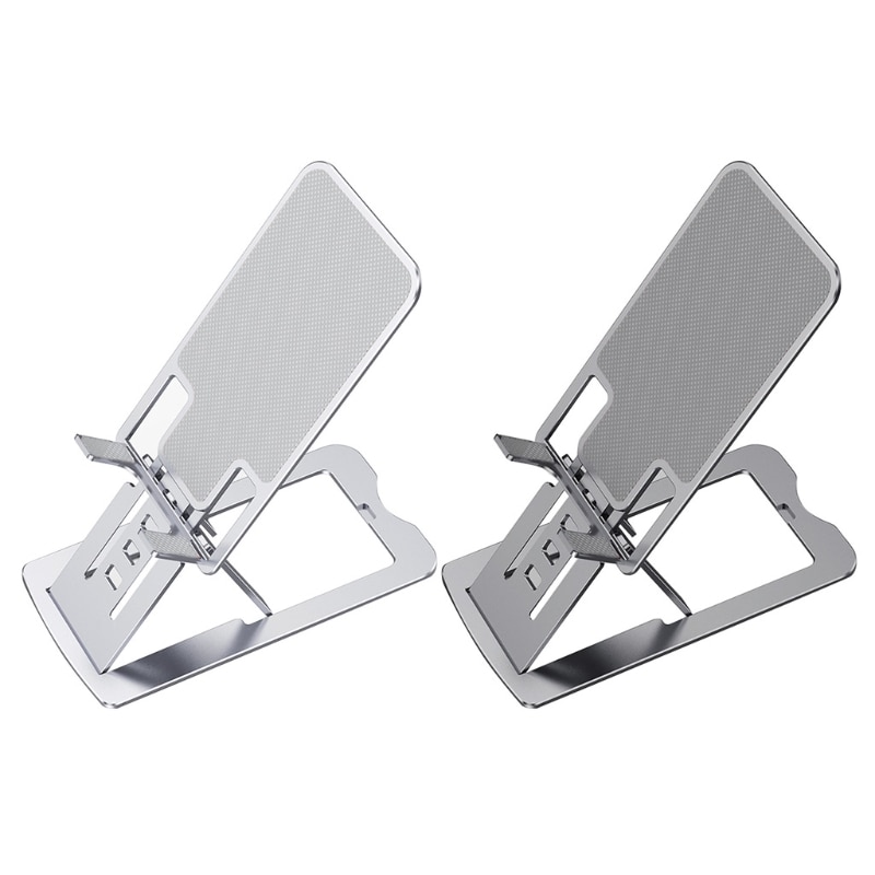 【happy one】Mini Foldable Mobile Phone IPad Holder, Compatible From Pro 12" To Small Smartphones, Suitable For Desks. 