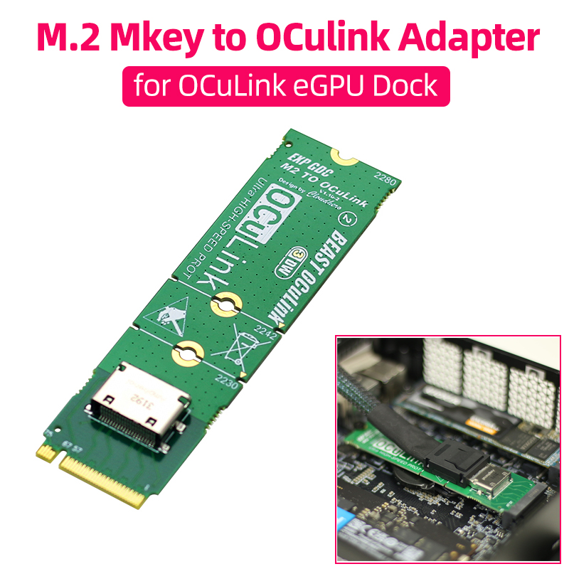 NVME M.2 M Key to OCuLink Adapter for OCULINK GPU Dock Mini PC Laptop to External Graphic Card High Speed Conveter