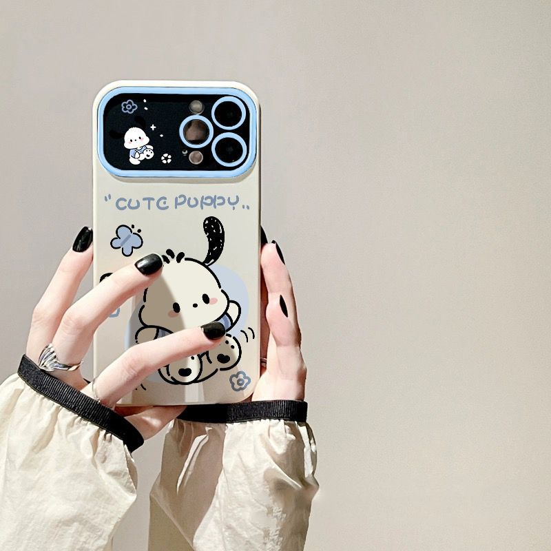 [autismaut] Pacha Dog loppy Phone Case Suitable for Apple 15promax Skylight Shell iPhone14plus Soft Shell 13/12. 