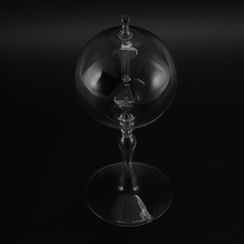 20.5cm Glass Windmill Solar Powered Crookes Radiometer Light Mill/Educational Teaching Study Tool/Office Home Decoration. 