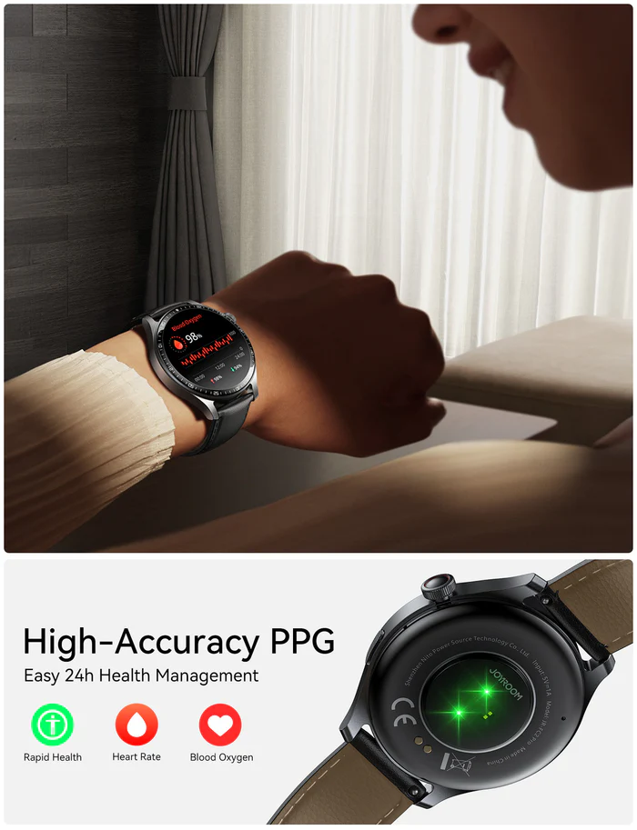 JOYROOM JR-FC2 Pro Classic Series Smart Watch (Answer/ Make Call) - (2 Type Belt). 