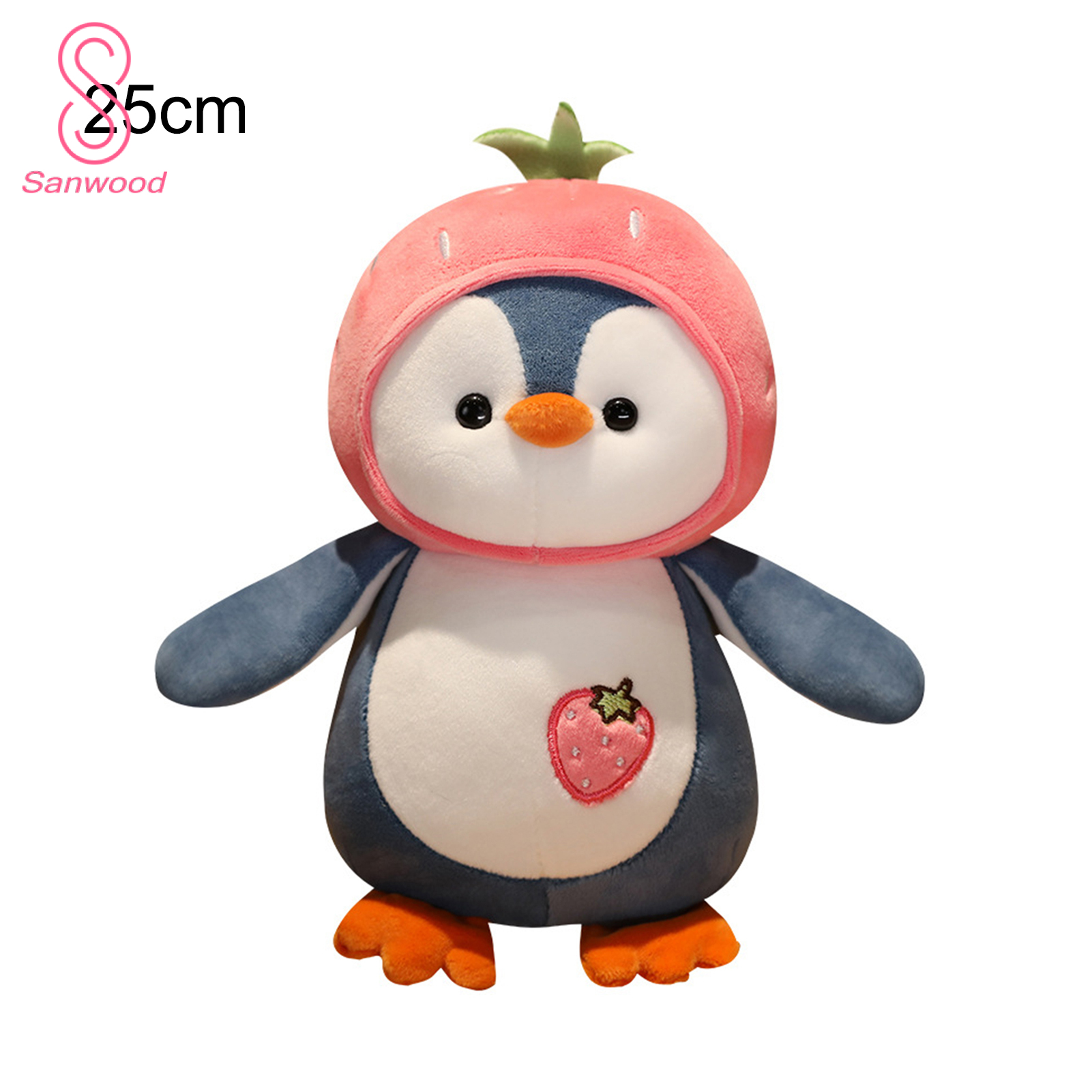 Penguin Pillow Lovely Expression Penguin Doll Pillow Plush Toy. 