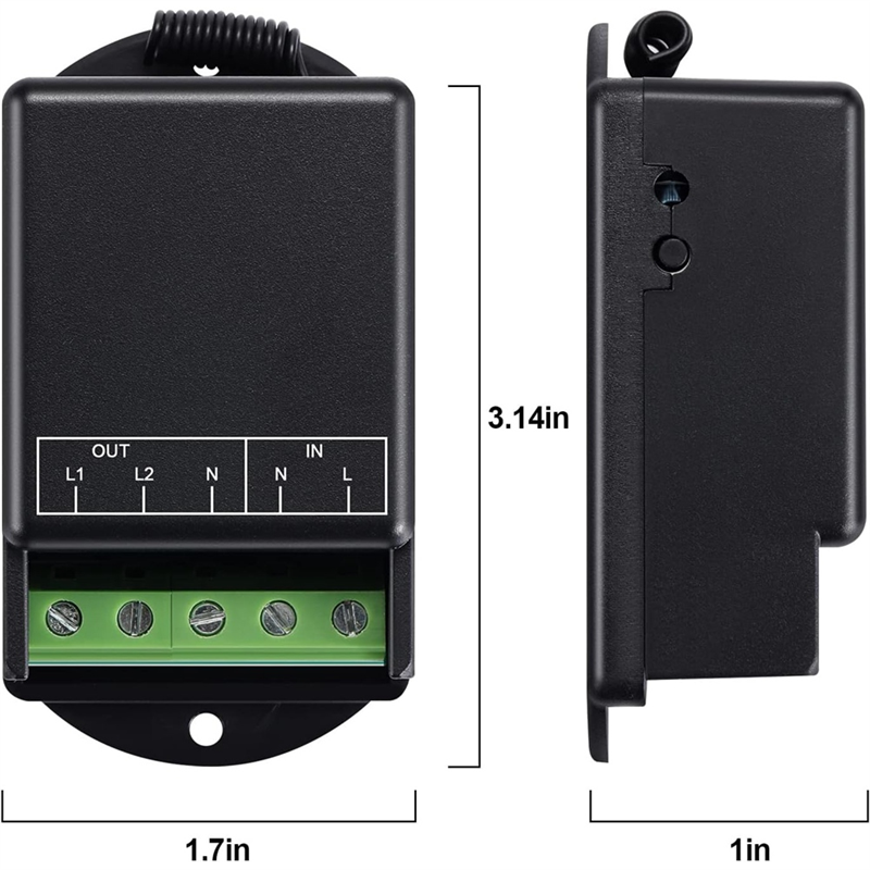 Relay Radio Frequency Switch Accessories AC100-240V 10A for Home Instruments, Water Pump, Lighting. 