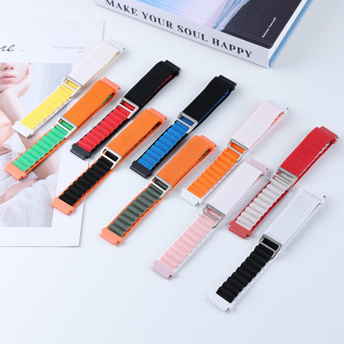 Alpine loop strap For apple watch band 20mm 22mm Nylon watchband bracelet belt for spigen -in shohoz gadget - Smart Watch Belt