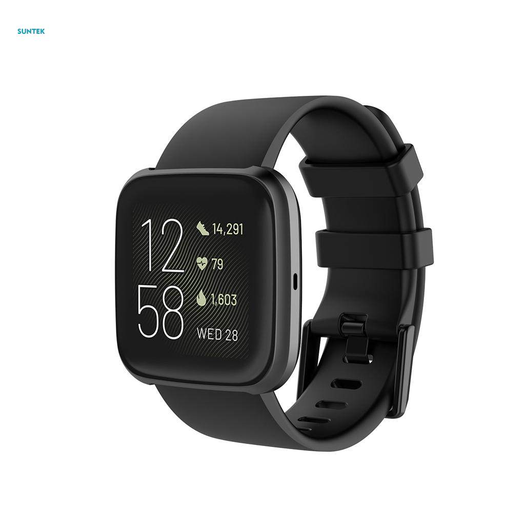 Quick Release Replace Watch Band Strap for Fitbit versa 2/lite Black. 