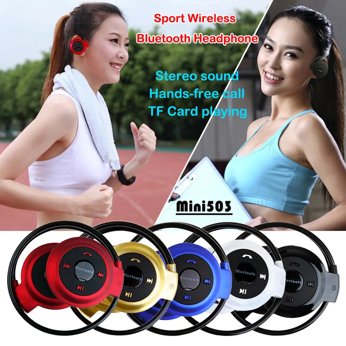 【original-Ready stock+FREE Shipping+COD】Mini 503 Bluetooth Wireless Type Headset Stereo Earphone with Wireless Microphone Wireless Headset Earphone. 