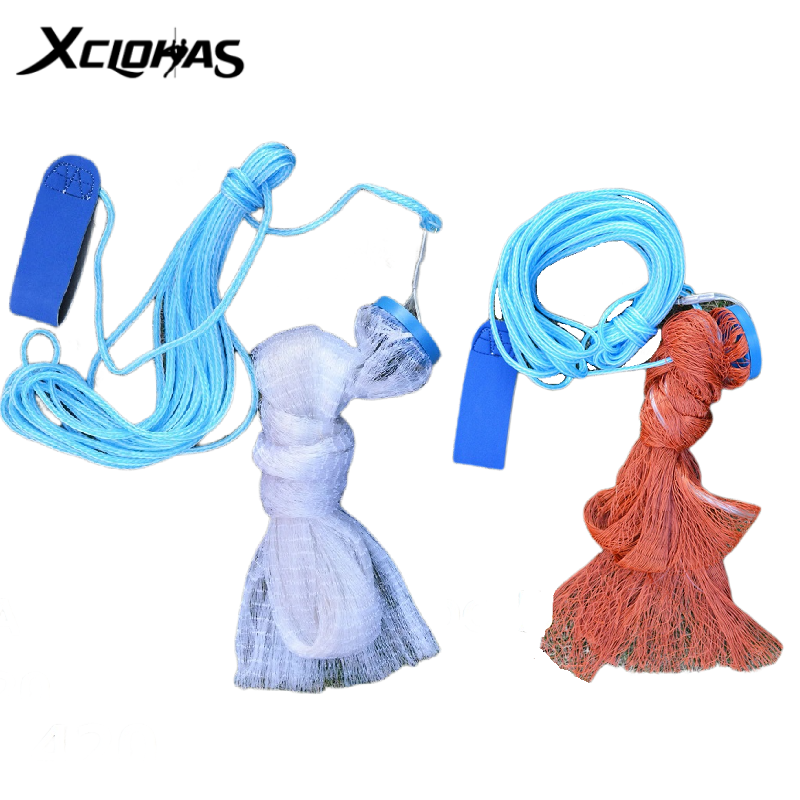 Cast Nets Fishing Net 2.4M-7.2M Hand Throw Cast Net American Style Catch Fishing Net Small Mesh Fishing Trap Nets Without Sinker