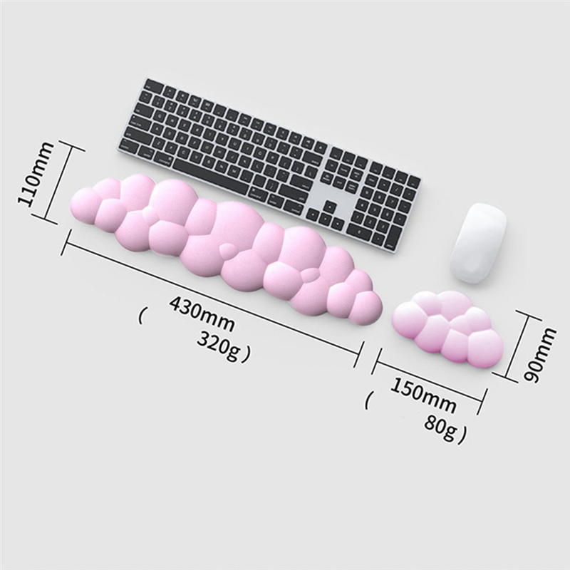 1 PCS Cloud Mouse Pad Wrist Support Ergonomic Palm Rest Purple for Computer,Laptop,Office Work,PC. 