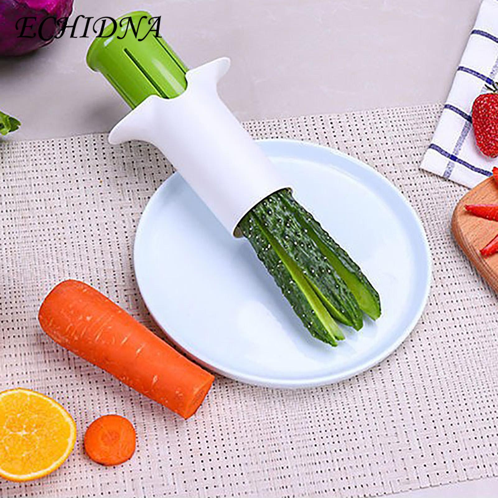 ECHIDNA Fruit Cutter Smooth Edge Cucumber Carrot Slicer Vegetable Chopper. 