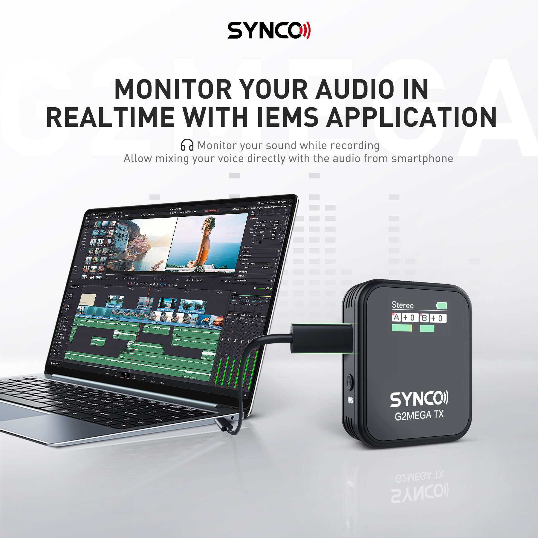 SYNCO G2A2 G2A2 Pro G2 A2 Max G2 A2 Mega Wireless Lavalier Microphone with Charging Case for Smartphone Camera Vlogging Streamin. 