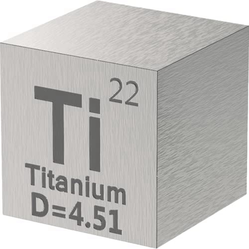 10 Piece Elements-Cubes - Density-Cube Set Metal 0.39 Inch/10 mm for A Periodic Table of Elements Collection. 