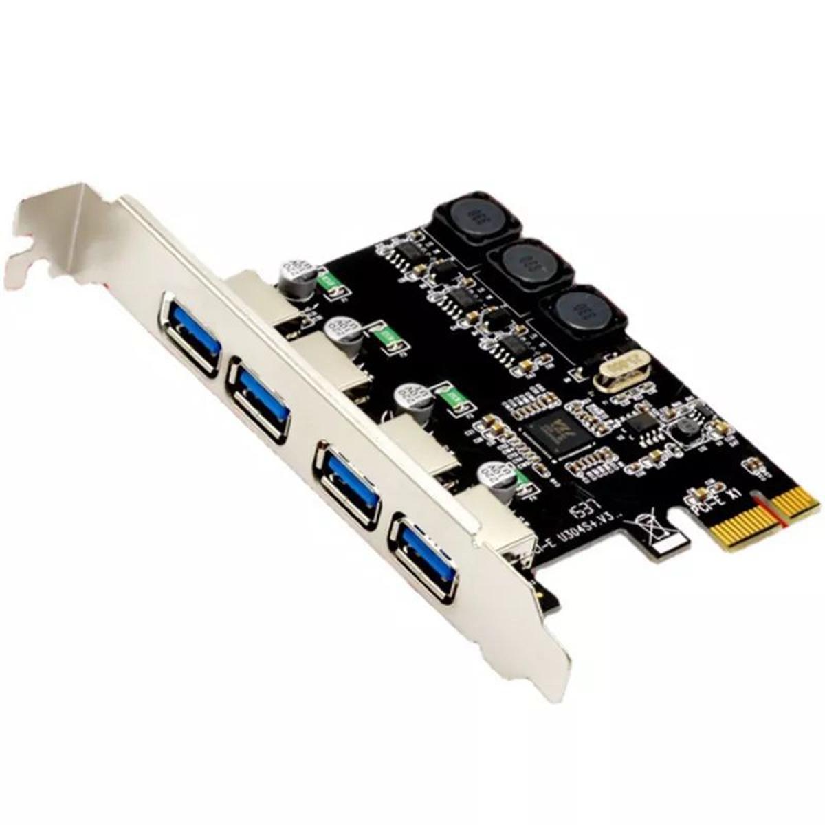 04 Port USB 3.0 Pcie Expansion Card Pci Express Pcie USB Hub Adapter Ssu U3V04S Controller Desktop USB 3.0 Expansion Card
