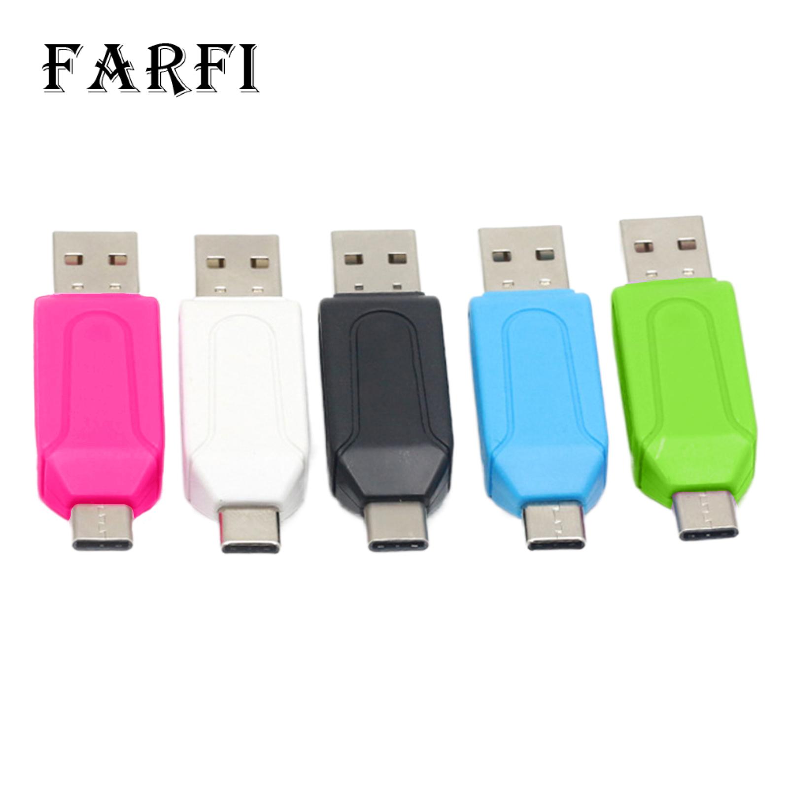 Farfi SD-Card Reader Driver-free USB Type-C TF SD-Card Extension Reader. 