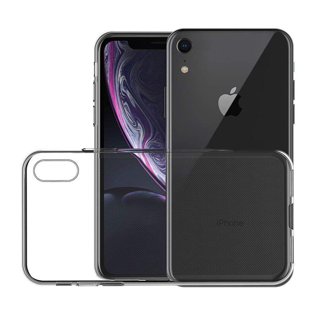 For Apple iPhone XR Transparent Clear Soft TPU Case Cover. 