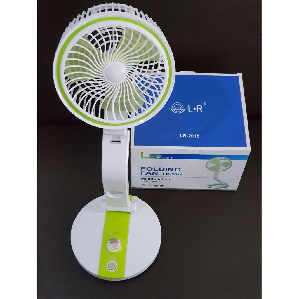 Best Quality Rechargeable table fan with LED light. 