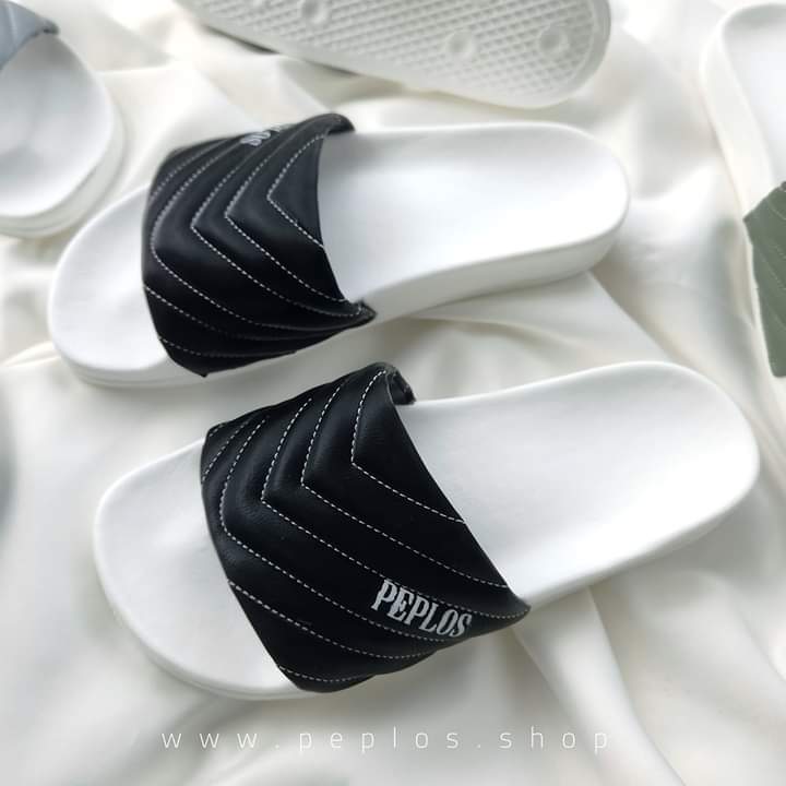 Stylish Black Blue Grey And Green Color PEPLOS  Slide Slipper Sandal For Men S22. 