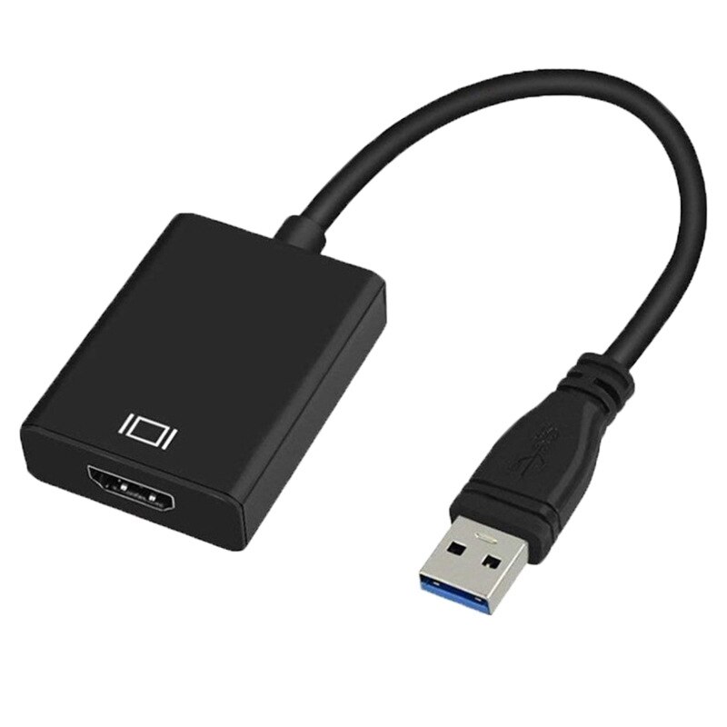 【VisioN Shop】1 Pcs USB HDMI Adapter, USB 3.0 to HDMI,HD 1080P Video Adapter & 1 Pcs Audio Receiver USB Adapter. 