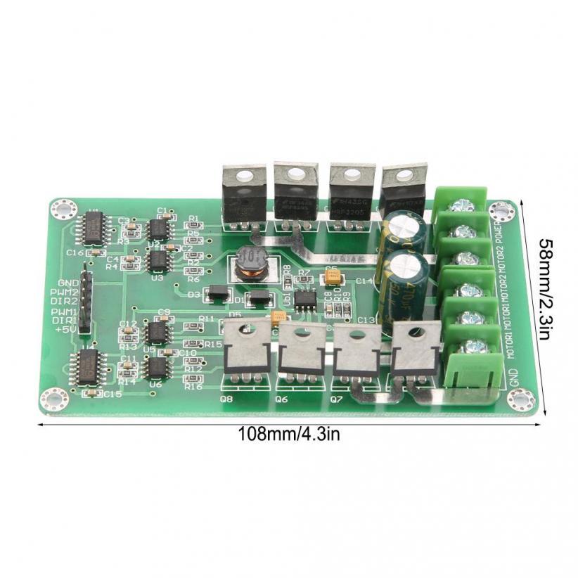 IRF3205 Dual Channel DC Motor Driver Board Module H-Bridge with Brake Function