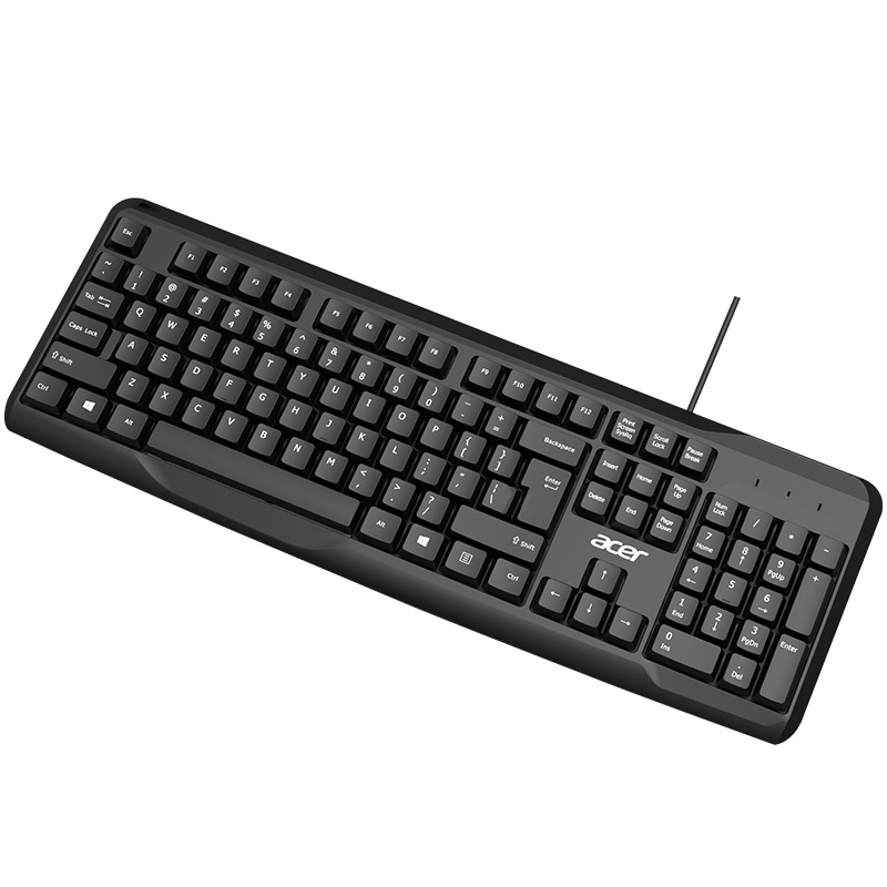 Acer Home Waterproof Office Desktop Universal Wired Round Hole PS2 Round Head Notebook External USB Computer Keyboard. 