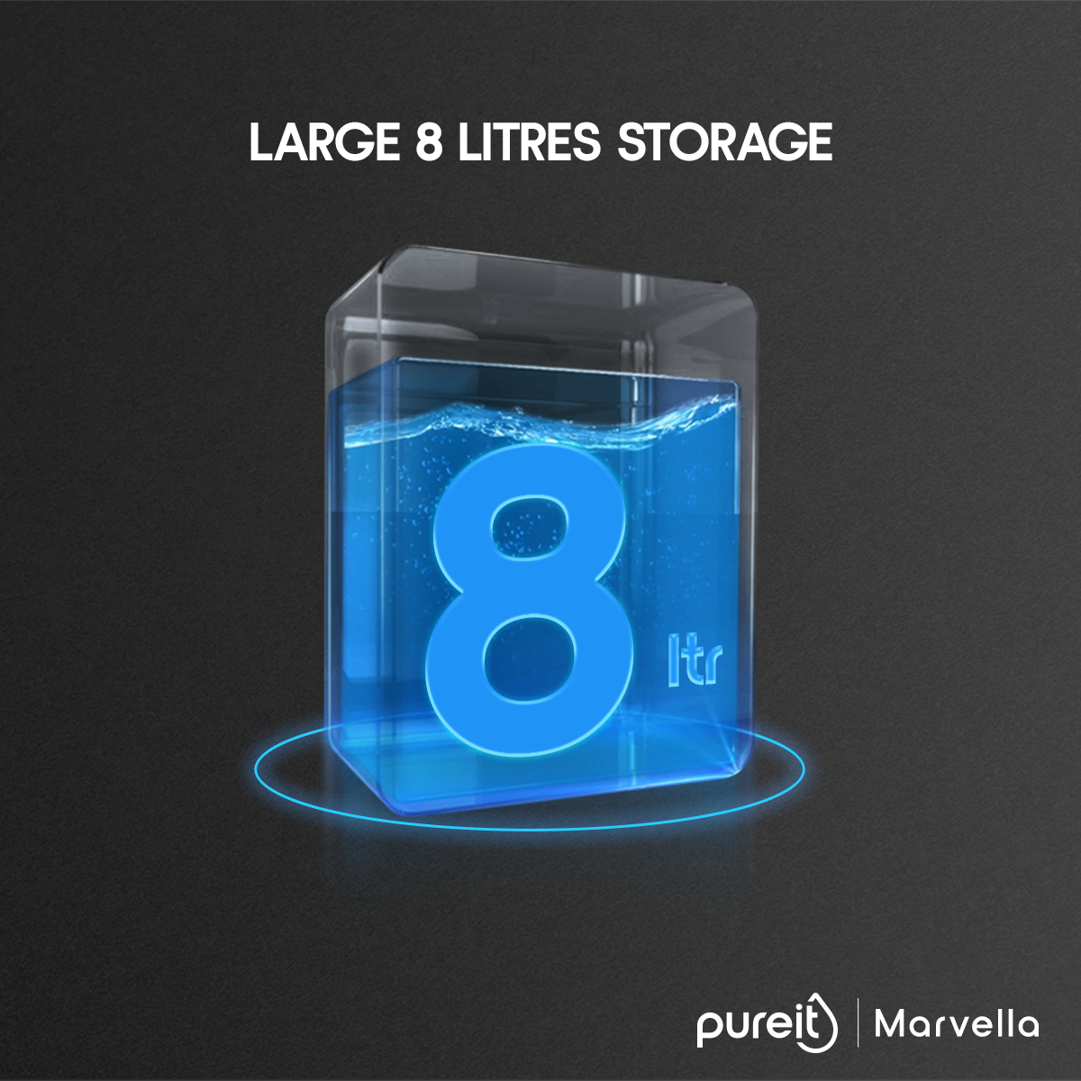 Pureit Marvella RO+UV+MF | 8 Litre | 7 Stages Purification. 