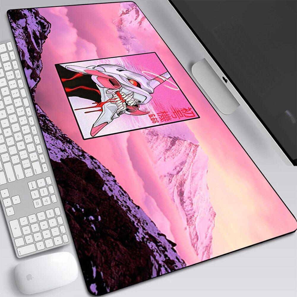 Anime Evangelion Large Gaming Mouse Pad Computer Laptop Mousepad Keyboard Pad Desk Mat PC Gamer Mouse Mat XXL Office Mausepad. 